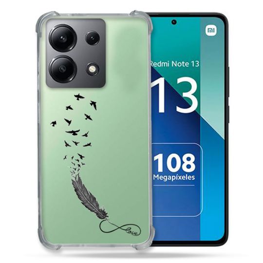 Coque Transparente Pour Xiaomi Redmi Note 13 4G Plume Infini