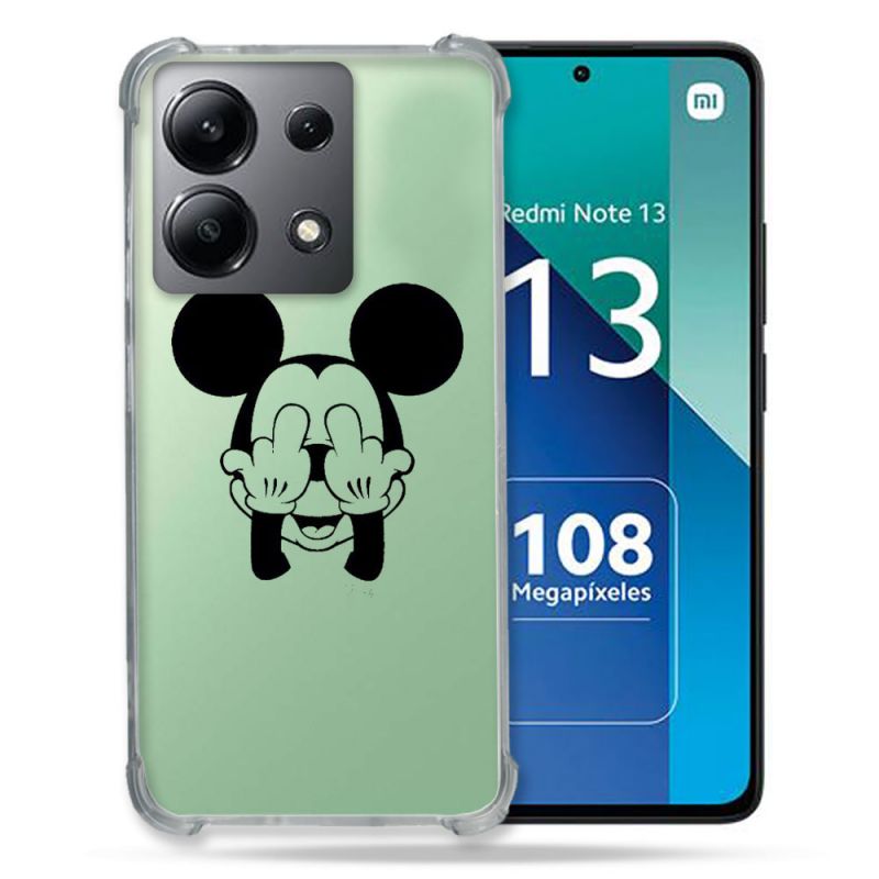 Coque Transparente Pour Xiaomi Redmi Note 13 4G Mickey doigt