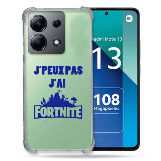 Coque Transparente Pour Xiaomi Redmi Note 13 4G Jpeux pas jai Fortnite