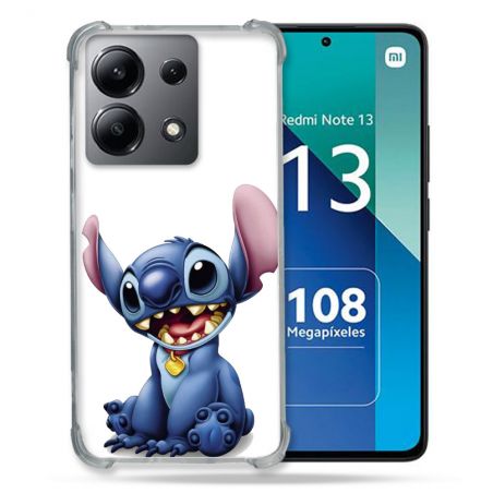Coque Renforcée Shatterproof Pour Xiaomi Redmi Note 13 4G Stitch Blanc