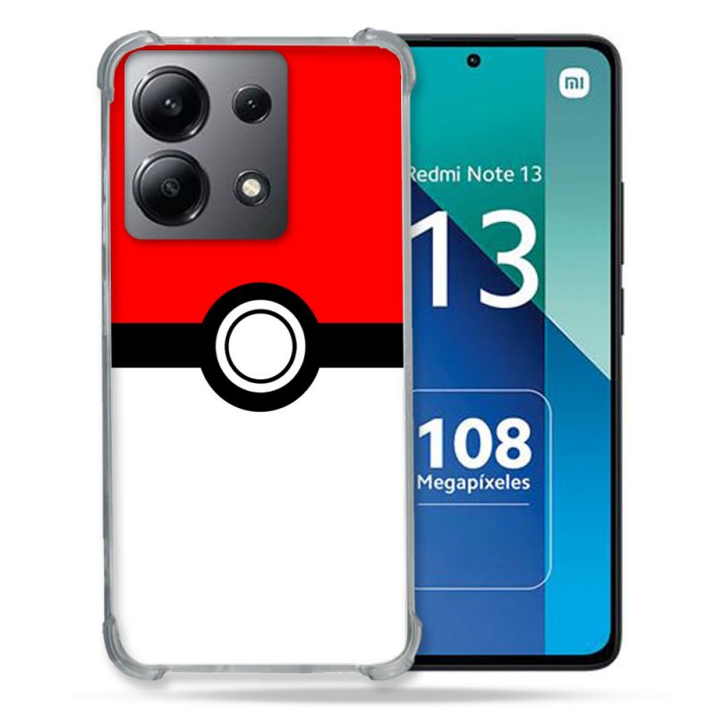 Coque Renforcée Shatterproof Pour Xiaomi Redmi Note 13 4G Pokemon Pokeball