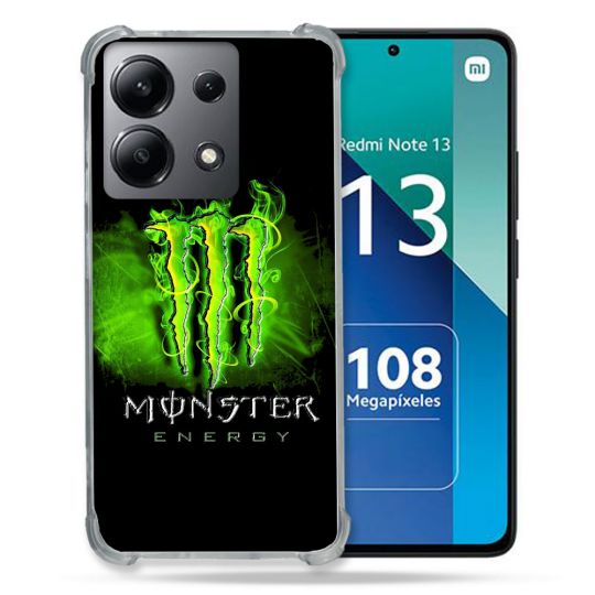 Coque Renforcée Shatterproof Pour Xiaomi Redmi Note 13 4G Monster Energy Vert