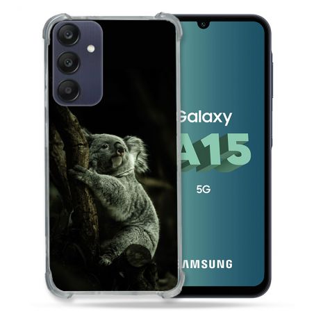 Coque Renforcée Pour Samsung Galaxy A15 4G / 5G Animal Koala Noir