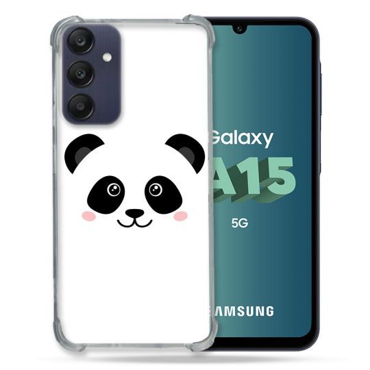 Coque Renforcée Pour Samsung Galaxy A15 4G / 5G Animal Panda Blanc