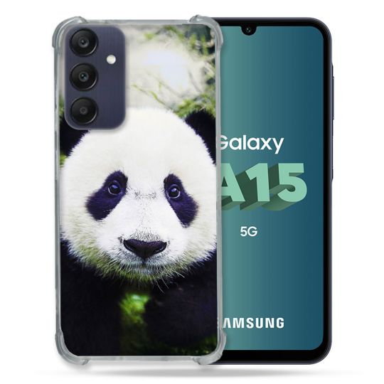 Coque Renforcée Pour Samsung Galaxy A15 4G / 5G Animal Panda Color