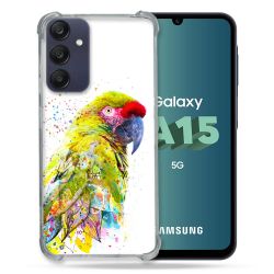 Coque Renforcée Pour Samsung Galaxy A15 4G / 5G Animal Perroquet Jaune