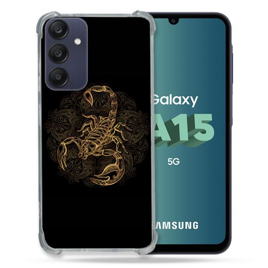 Coque Renforcée Pour Samsung Galaxy A15 4G / 5G Animal Scorpion Fresque
