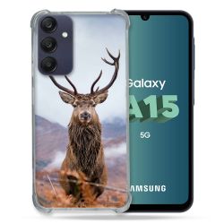 Coque Renforcée Pour Samsung Galaxy A15 4G / 5G Chasse Chevreuil Montagne