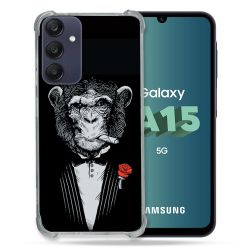 Coque Renforcée Pour Samsung Galaxy A15 4G / 5G Decale Singe Mafia