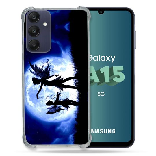 Coque Renforcée Pour Samsung Galaxy A15 4G / 5G Fantastique Fee Lune