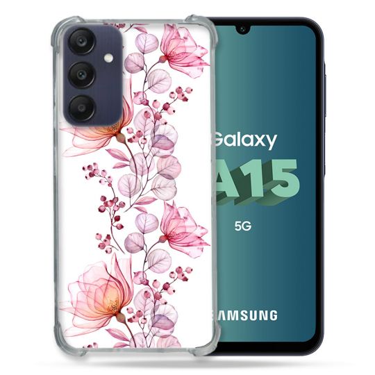 Coque Renforcée Pour Samsung Galaxy A15 4G / 5G Fleur Eclosion