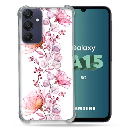 Coque Renforcée Pour Samsung Galaxy A15 4G / 5G Fleur Eclosion