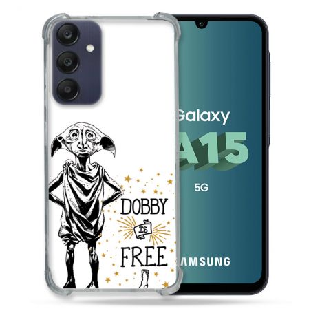 Coque Renforcée Pour Samsung Galaxy A15 4G / 5G Harry Potter Dobby Free Blanc