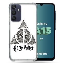 Coque Renforcée Pour Samsung Galaxy A15 4G / 5G Harry Potter Hollows triangle Blanc