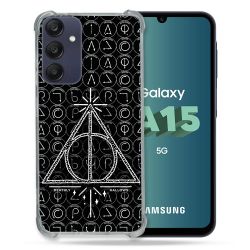 Coque Renforcée Pour Samsung Galaxy A15 4G / 5G Harry Potter Hollows Triangle Noir