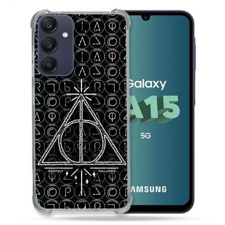 Coque Renforcée Pour Samsung Galaxy A15 4G / 5G Harry Potter Hollows Triangle Noir