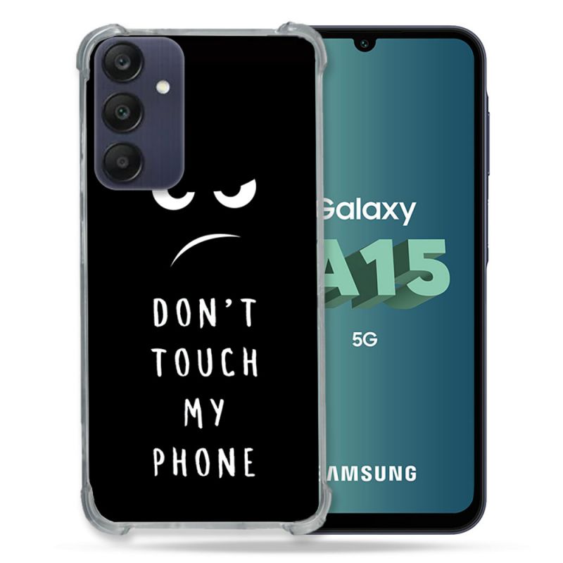 Coque Renforcée Pour Samsung Galaxy A15 4G / 5G Humour Don't Touch
