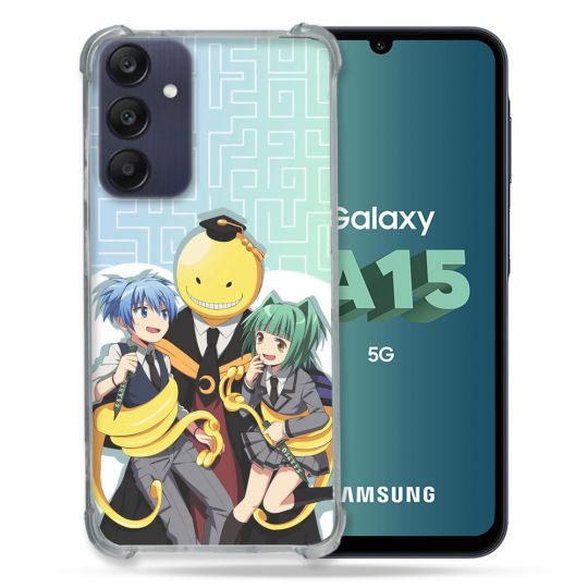 Coque Renforcée Pour Samsung Galaxy A15 4G / 5G Manga Assassination Classroom Kuro Trio