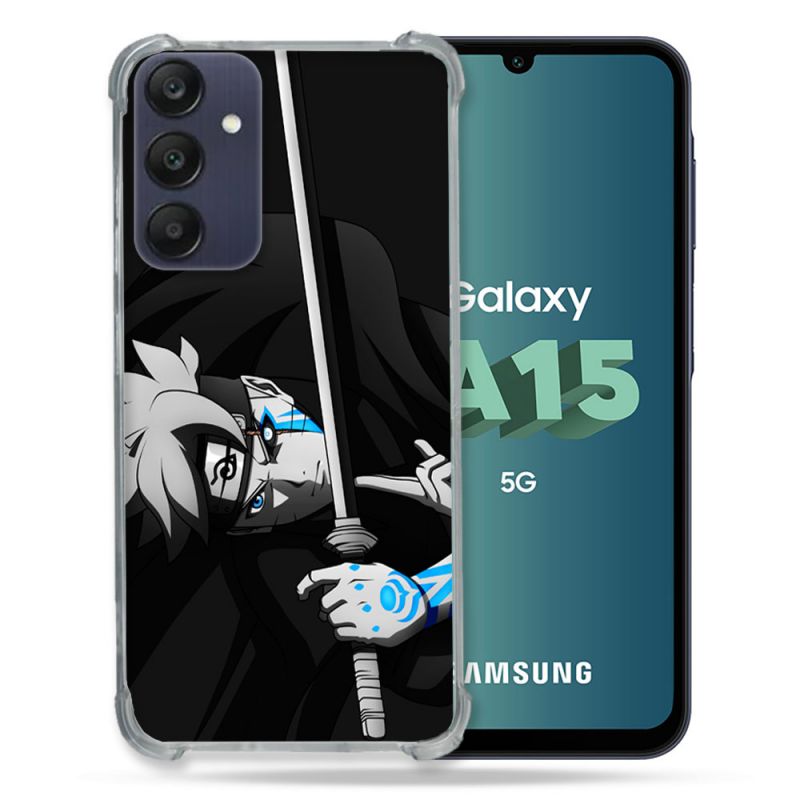 Coque Renforcée Pour Samsung Galaxy A15 4G / 5G Manga Boruto Epée