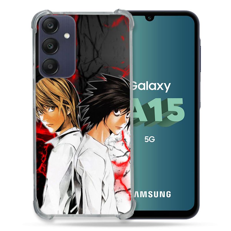 Coque Renforcée Pour Samsung Galaxy A15 4G / 5G Manga Death Note Duo