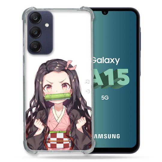 Coque Renforcée Pour Samsung Galaxy A15 4G / 5G Manga Demon Slayer Nezuko