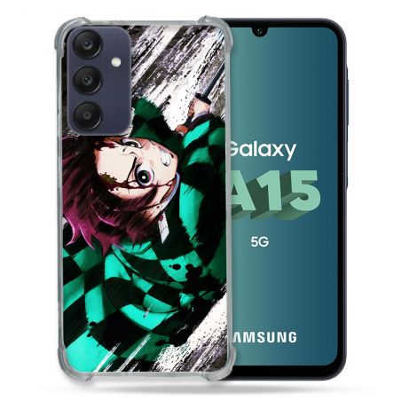Coque Renforcée Pour Samsung Galaxy A15 4G / 5G Manga Demon Slayer Tanjiro