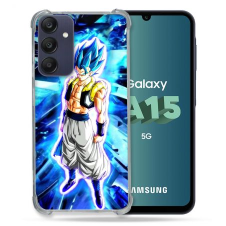 Coque Renforcée Pour Samsung Galaxy A15 4G / 5G Manga Dragon Ball Gogeta Lumiere