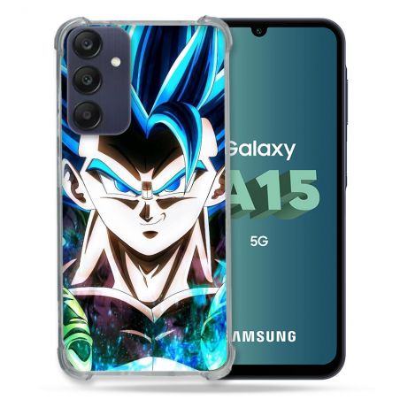 Coque Renforcée Pour Samsung Galaxy A15 4G / 5G Manga Dragon Ball Gogeta Visage