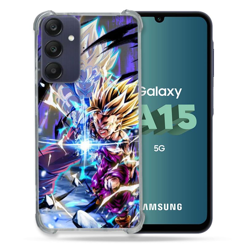 Coque Renforcée Pour Samsung Galaxy A15 4G / 5G Manga Dragon Ball Sangohan Duo