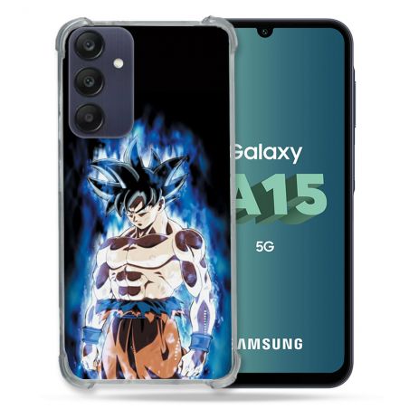 Coque Renforcée Pour Samsung Galaxy A15 4G / 5G Manga Dragon Ball Sangoku Noir