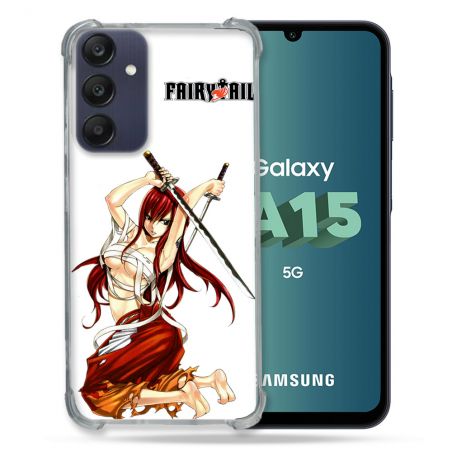 Coque Renforcée Pour Samsung Galaxy A15 4G / 5G Manga Fairy Tail Erza
