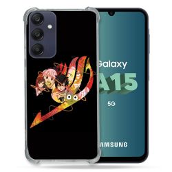 Coque Renforcée Pour Samsung Galaxy A15 4G / 5G Manga Fairy Tail Logo Noir