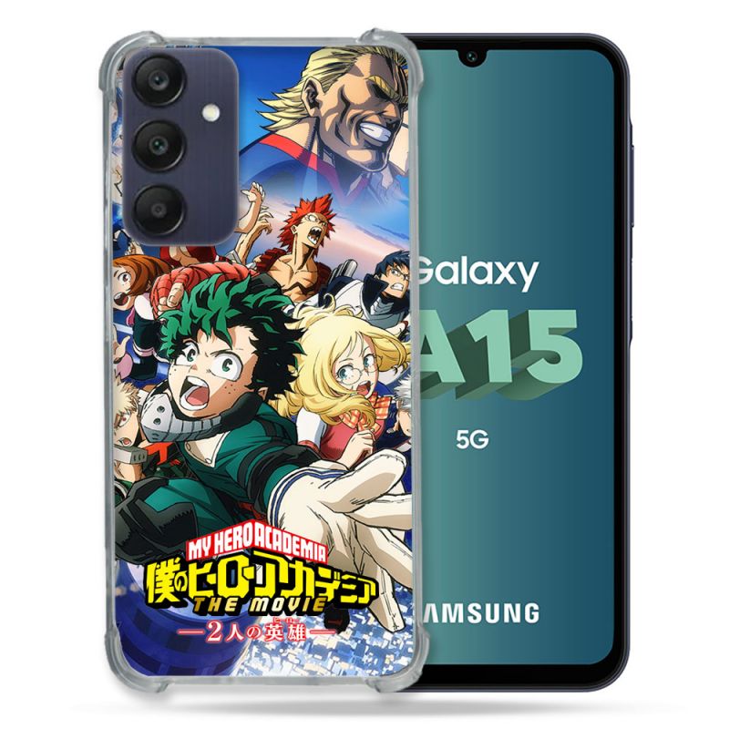 Coque Renforcée Pour Samsung Galaxy A15 4G / 5G Manga My Hero Academia Affiche