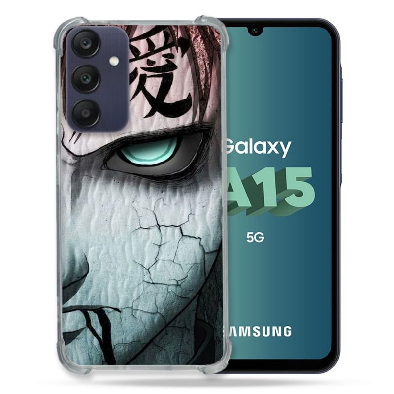Coque Renforcée Pour Samsung Galaxy A15 4G / 5G Manga Naruto Gaara