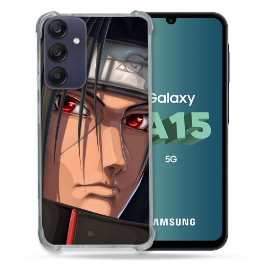 Coque Renforcée Pour Samsung Galaxy A15 4G / 5G Manga Naruto Itachi Visage