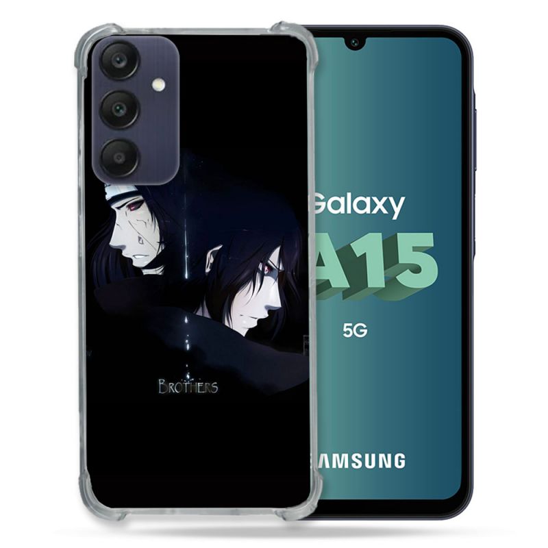 Coque Renforcée Pour Samsung Galaxy A15 4G / 5G Manga Naruto Sasuke Itachi