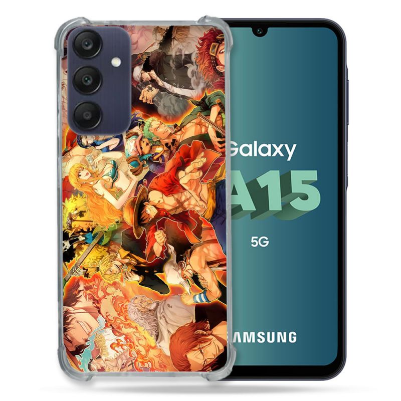 Coque Renforcée Pour Samsung Galaxy A15 4G / 5G Manga One Piece Nakama