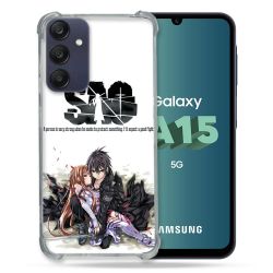 Coque Renforcée Pour Samsung Galaxy A15 4G / 5G Manga SAO sword Art Online Blanc