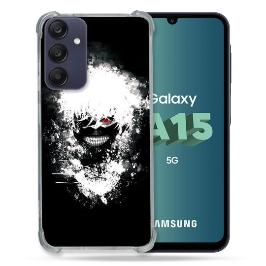 Coque Renforcée Pour Samsung Galaxy A15 4G / 5G Manga Tokyo Ghoul Kaneki Tag