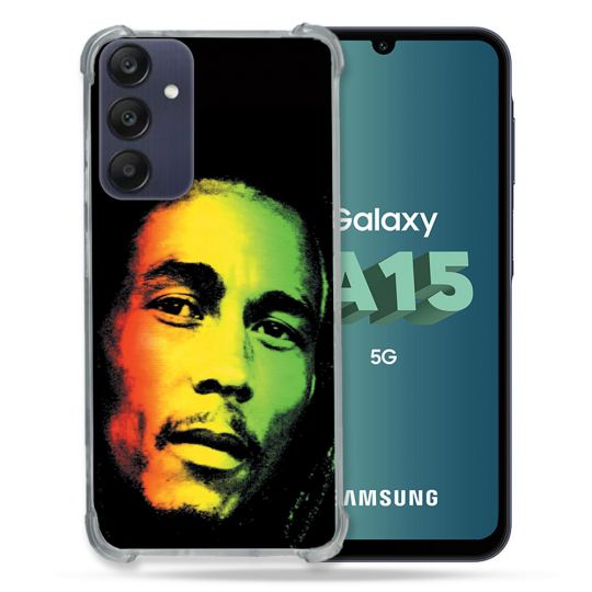 Coque Renforcée Pour Samsung Galaxy A15 4G / 5G Musique Bob Marley 2