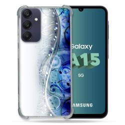 Coque Renforcée Pour Samsung Galaxy A15 4G / 5G Musique Partition Vague