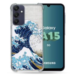 Coque Renforcée Pour Samsung Galaxy A15 4G / 5G Peinture La Grande Vague