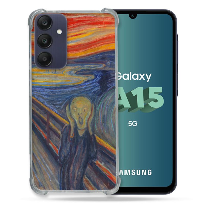 Coque Renforcée Pour Samsung Galaxy A15 4G / 5G Peinture Le Cri