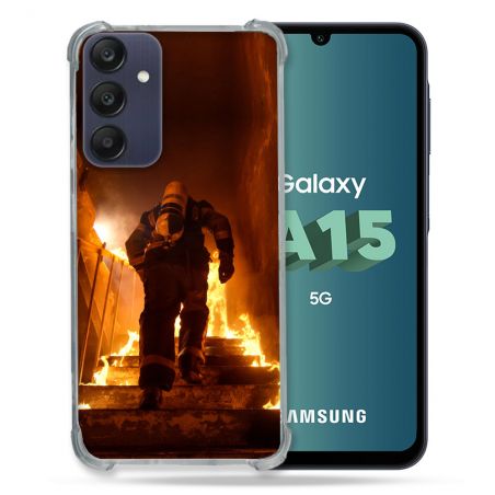 Coque Renforcée Pour Samsung Galaxy A15 4G / 5G Pompier Escalier