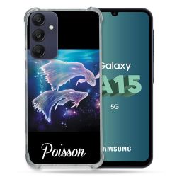 Coque Renforcée Pour Samsung Galaxy A15 4G / 5G Signe Zodiaque 2 Poisson