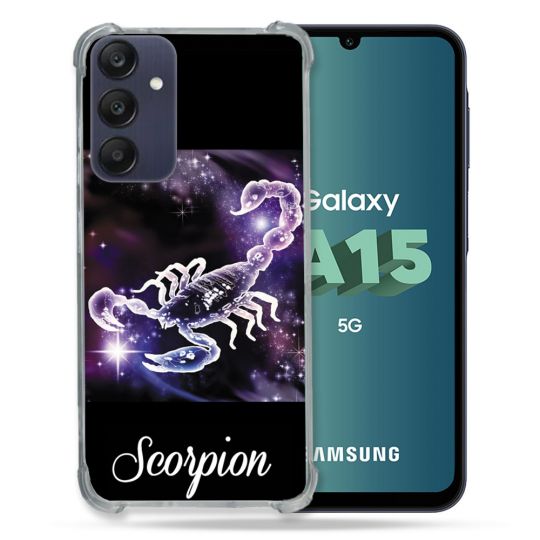Coque Renforcée Pour Samsung Galaxy A15 4G / 5G Signe Zodiaque 2 Scorpion