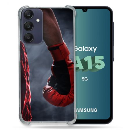 Coque Renforcée Pour Samsung Galaxy A15 4G / 5G Sport Boxe Gant Rouge
