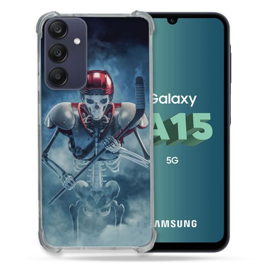 Coque Renforcée Pour Samsung Galaxy A15 4G / 5G Sport Hockey Squelette