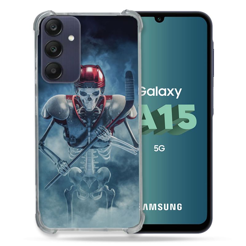 Coque Renforcée Pour Samsung Galaxy A15 4G / 5G Sport Hockey Squelette