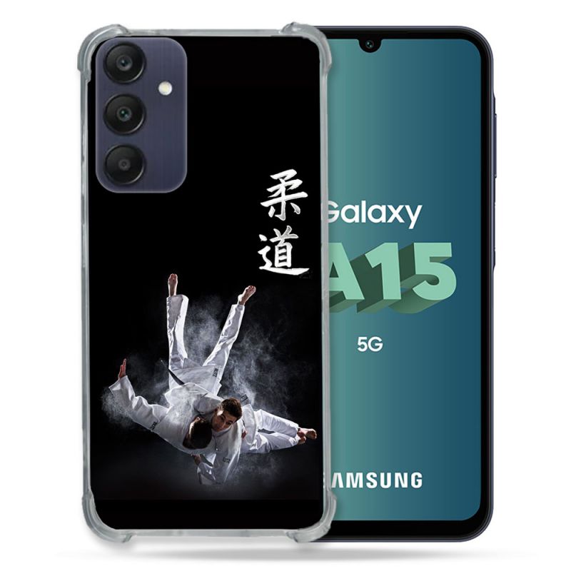 Coque Renforcée Pour Samsung Galaxy A15 4G / 5G Sport Judo Noir